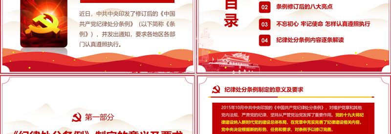 原创精讲新版中国共产党纪律处分条例党课PPT-含讲稿