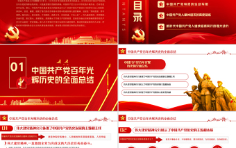 弘扬建党精神PPT红色大气风庆祝中国共产党成立101周年党史学习教育专题课件模板