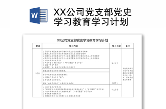 农村基层支部党史学习记录