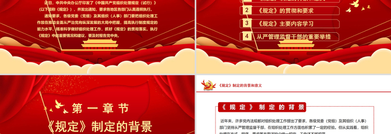 2021学习中国共产党组织处理规定（试行）主要内容PPT模板