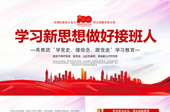 庆祝中国共产党成立100周年--学党史 强信念 跟党走 ppt