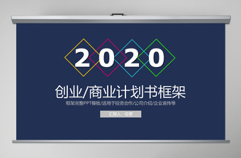 2020年创业计划书商业计划书PPT