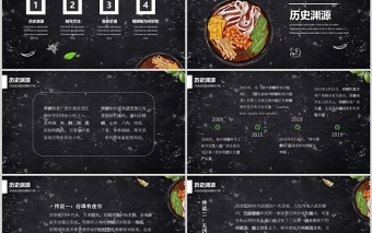 螺蛳粉PPT简洁质感美食推介特色餐饮美食介绍项目策划模板