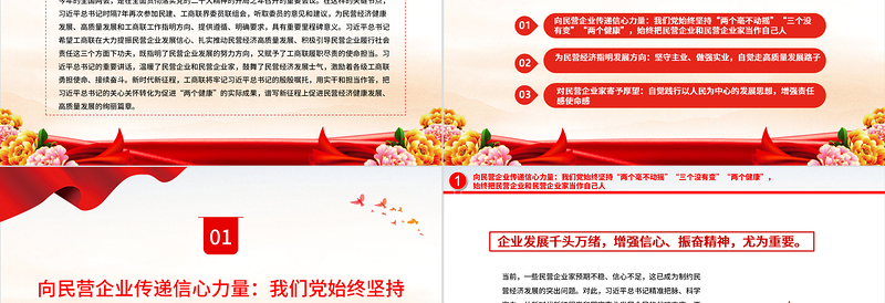 2023谱写民营经济健康发展高质量发展新篇章PPT党建风认真学习宣传贯彻党的二十大精神专题党课课件