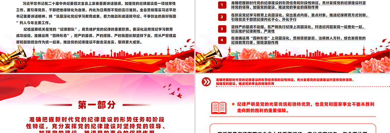 全面加强党的纪律建设PPT纪检监察党课课件