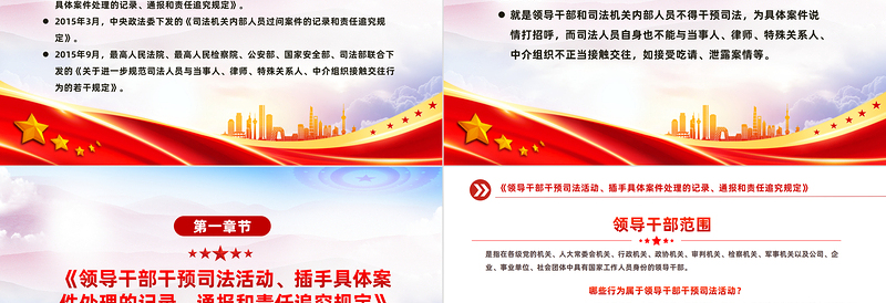解读防止干预司法三个规定PPT大气党政风“三个规定”集中宣传月课件下载