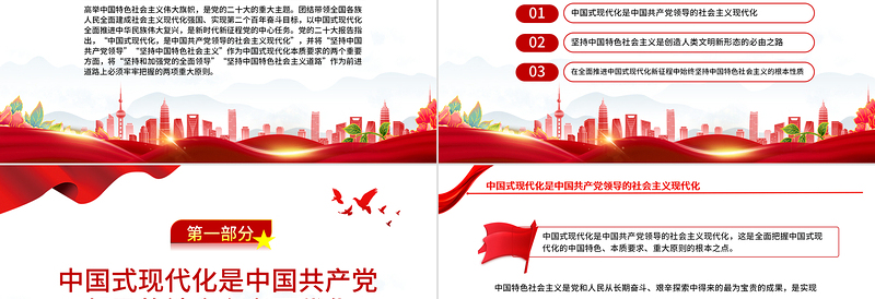 2023中国式现代化的根本性质PPT坚持和加强党的全面领导坚持中国特色社会主义道路党课学习课件
