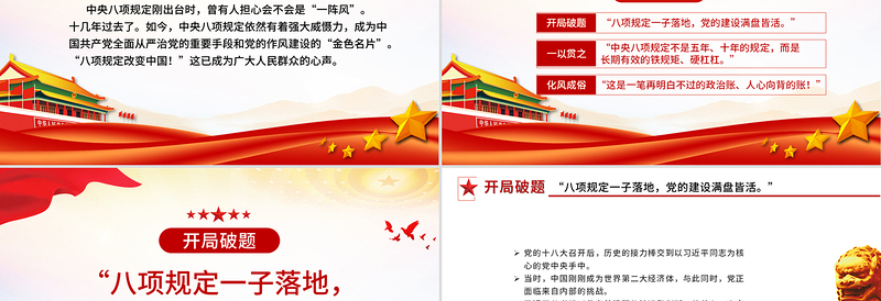 党政风八项规定何以深刻改变中国PPT中央八项规定专题党课