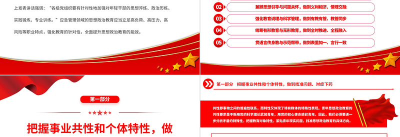 2023关于提升思想政治教育实效性的思考PPT大气精美风党员干部学习教育专题党课课件
