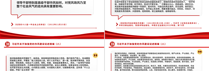 习近平关于加强党的作风建设论述摘编(八)PPT微党课