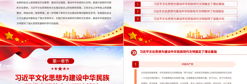 为建设中华民族现代文明提供强大思想武器PPT精美2023年做好新时代新征程宣传思想文化工作专题党课课件模板