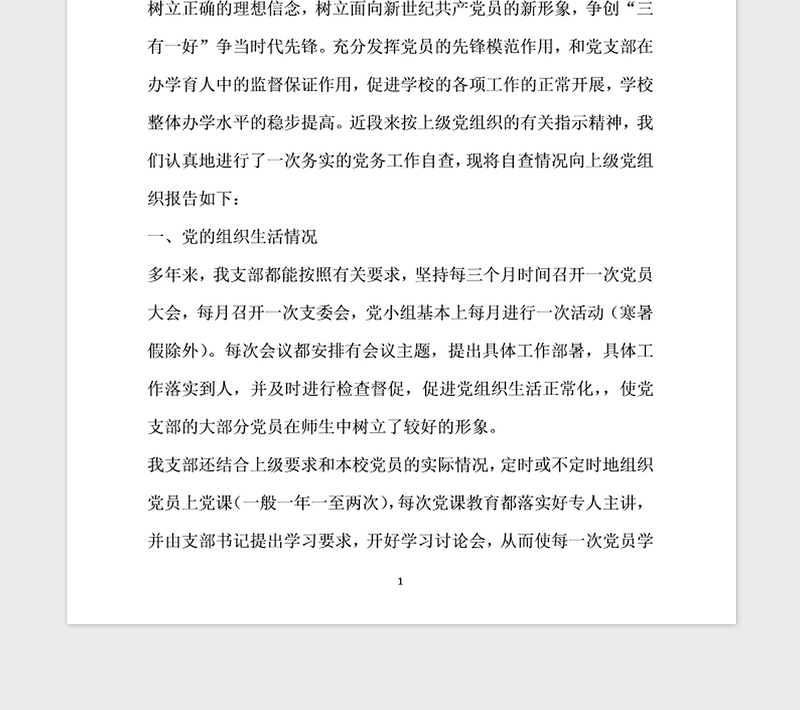 2021年龙川县实验小学党支部党务工作自查报告