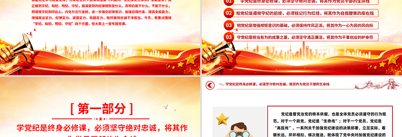 党纪学习教育专题党课PPT课件