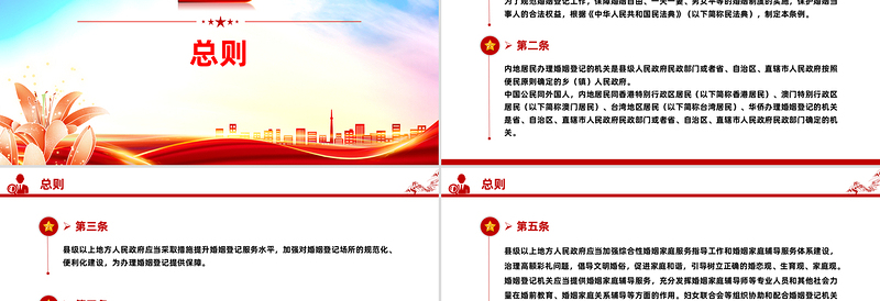 2025《婚姻登记条例》PPT大气简洁法律法规学习课件