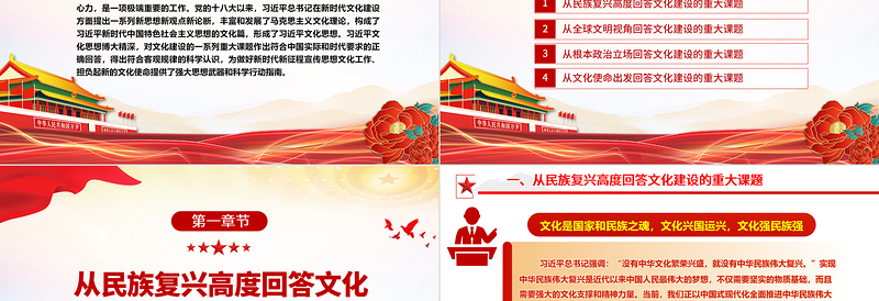 回答文化建设重大难题的科学理论ppt深入学习习近平文化思想基层党组织党支部学习培训党课课件