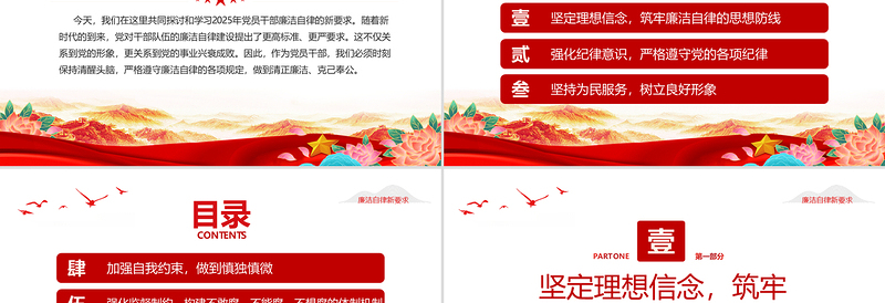 精品2025年党员干部廉洁自律新要求PPT廉洁党课课件