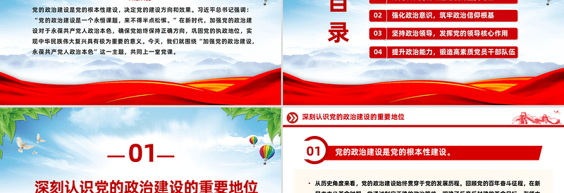 精品党的政治建设PPT2025年第二季度主题党课