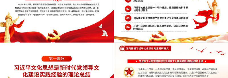 大气精美2024深刻把握习近平文化思想的里程碑意义PPT课件模板