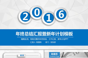 2016年时尚微立体年终工作总结PPT