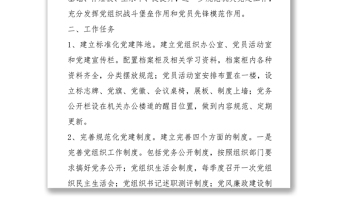 **机关党支部标准化制度化智慧化建设实施方案