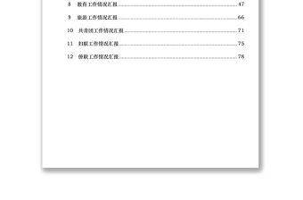 工作情况汇报资料汇编