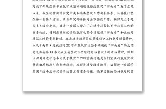 市委书记中央脱贫攻坚专项巡视回头看反馈问题整改专题民主生活会对照检查材料