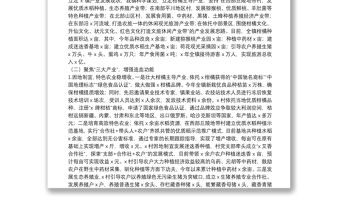 X镇乡村产业振兴实施情况工作汇报柳城县农村基层党建示范（达标）县