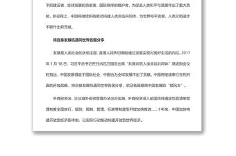 中国共产党第二十次全国代表大会专题报道——继续积极推动构建人类命运共同体