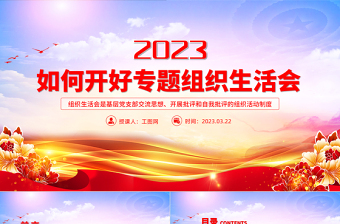 2024我的中国梦团组织生活会ppt