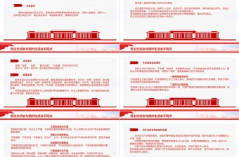 2024如何开展年度民主评议党员工作PPT民主生活会党课