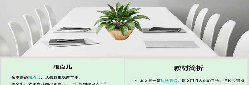 雨点儿说课课件PPT