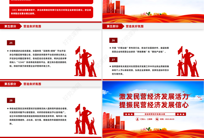 促进民营经济发展28条PPT激发民营经济发展活力提振民营经济发展信心课件