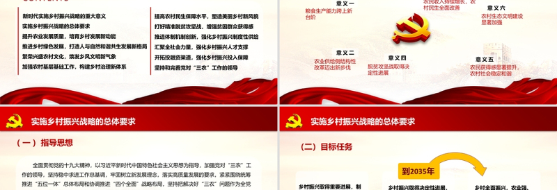 2021年中央一号文件全面推进乡村振兴脱贫攻坚党课PPT