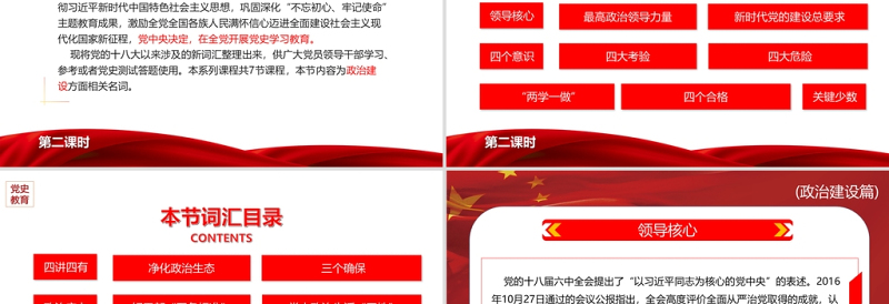2021党的十八大以来党员干部应知应会词汇政治建设篇党课ppt