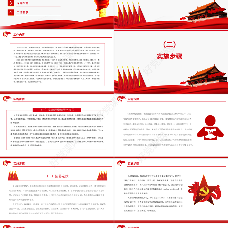 到西部去到基层去PPT2022-2023年度大学生志愿服务西部计划实施方案