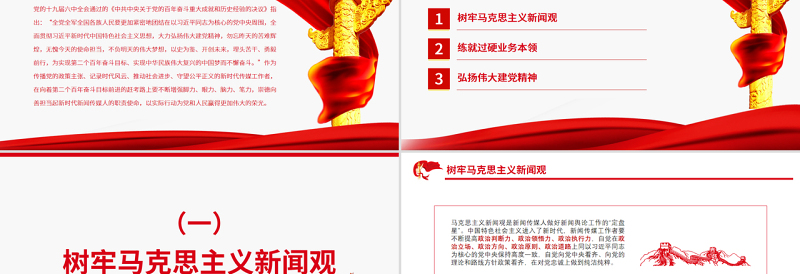 担当起新时代传媒人的职责使命PPT红色党政风党员干部深入学习《决议》专题党课课件