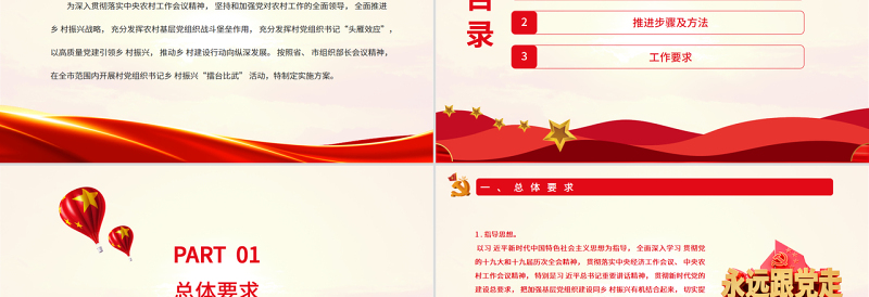 村党组织书记擂台比武PPT简洁实用2022年村党组织书记乡村振兴擂台比武活动实施方案