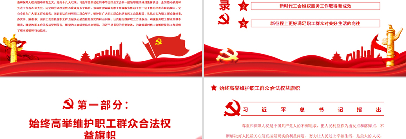 在更好推动我国人权事业发展中发挥工会组织的作用PPT党政风党员干部学习教育专题党课