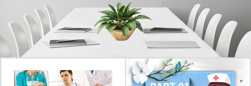 2020年512国际护士节致敬白衣天使PPT模板