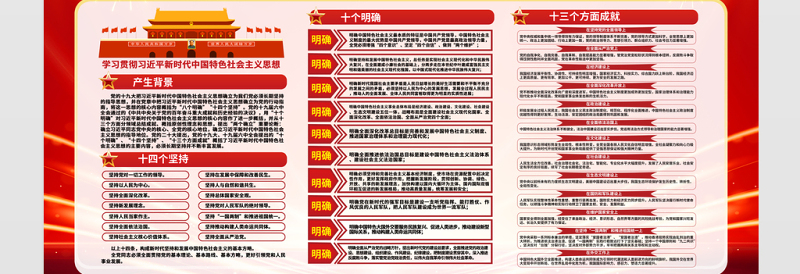 深入开展学习贯彻习近平新时代中国特色社会主义思想主题教育工作宣传栏红色精美党内主题教育宣传展板设计