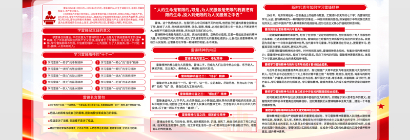 红色精美学习雷锋精神争做时代先锋学雷锋树新风宣传栏设计