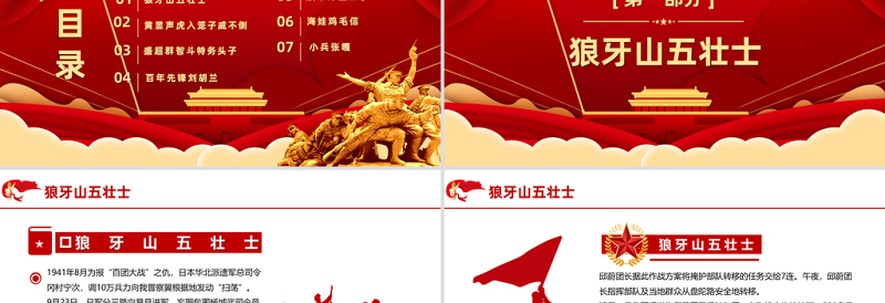 2021重温红色经典小故事建党百年党史故事党史教育专题党课PPT模板