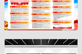 2025《党政机关厉行节约反对浪费条例》党建宣传栏设计模板