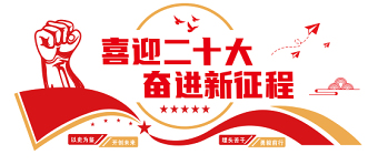 2022喜迎二十大奋进新征程文化墙创意时尚党的20大社区党建文化墙模板