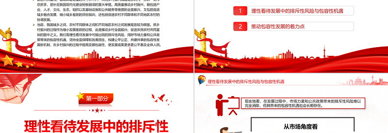 在乡村振兴中提高发展包容性PPT党政风实现共同富裕专题党课课件模板