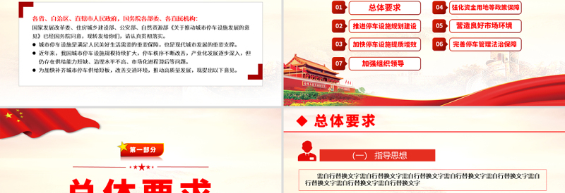 2021关于推动城市停车设施发展意见的通知PPT国务院办公厅转发关于城市停车设施发展意见通知的专题党课课件