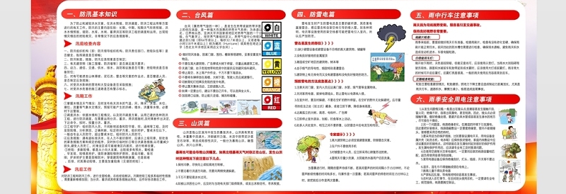 坚决打赢防洪防汛攻坚战宣传展板设计模板