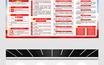 学习十九届六中全会精神展板红色喜庆党的百年奋斗的伟大成就和历史经验总结宣传栏设计内容设计