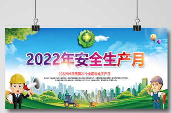 2022年安全生产月展板