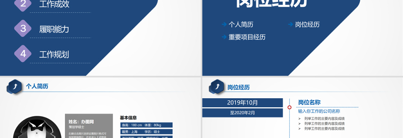 2021（完整内容）微立体岗位竞聘PPT模板
